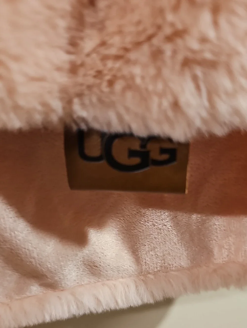 UGG Plush Faux-Fur Body Pillow Cover in Blush